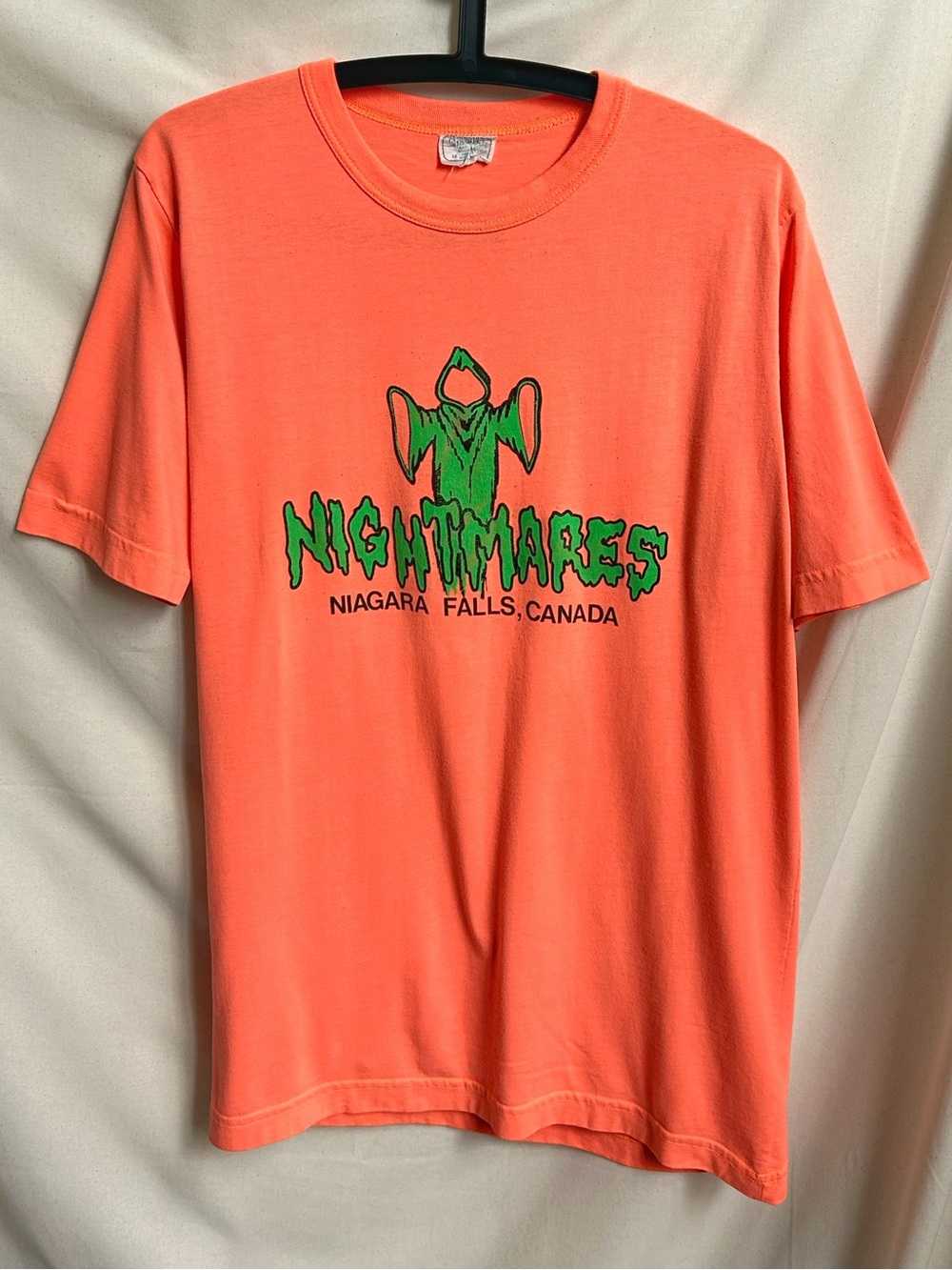 90s vintage Nightmares t-shirt Haunted House Halloween Ghoul Grim Reaper Canada.
